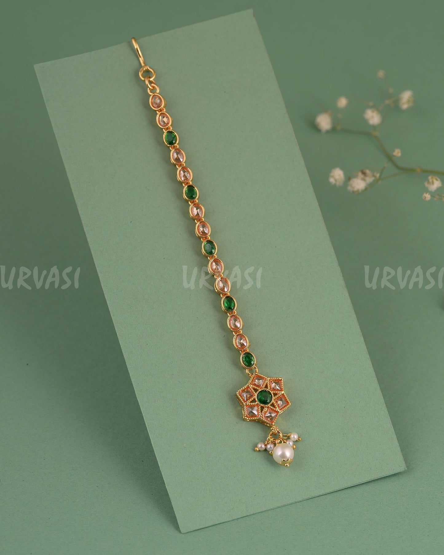 Gold-Toned Floral Designed Chutty CH 134
