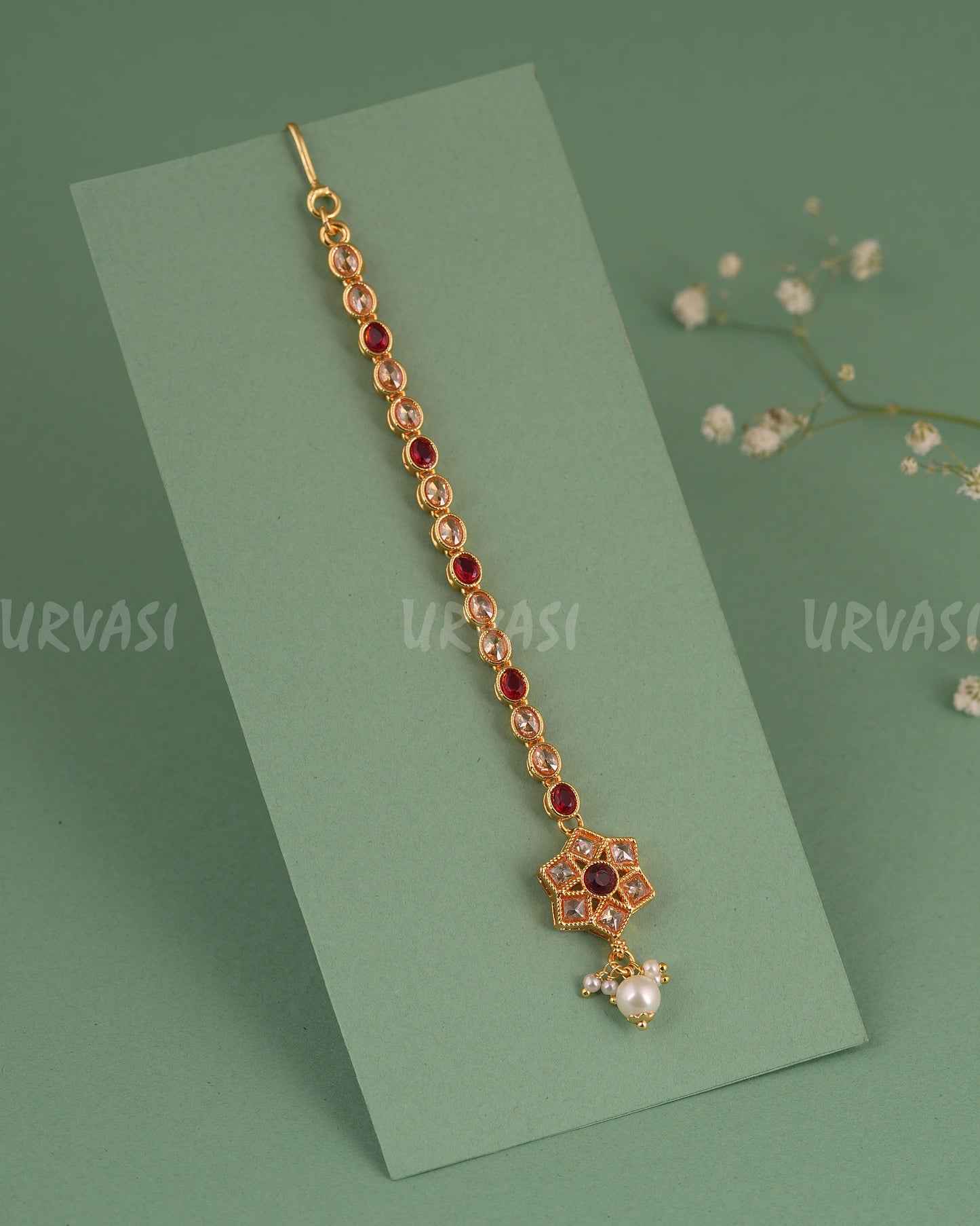 Gold-Toned Floral Designed Chutty CH 134