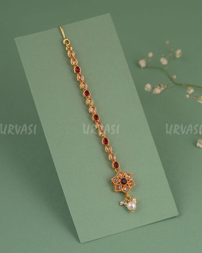 Gold-Toned Floral Designed Chutty CH 134