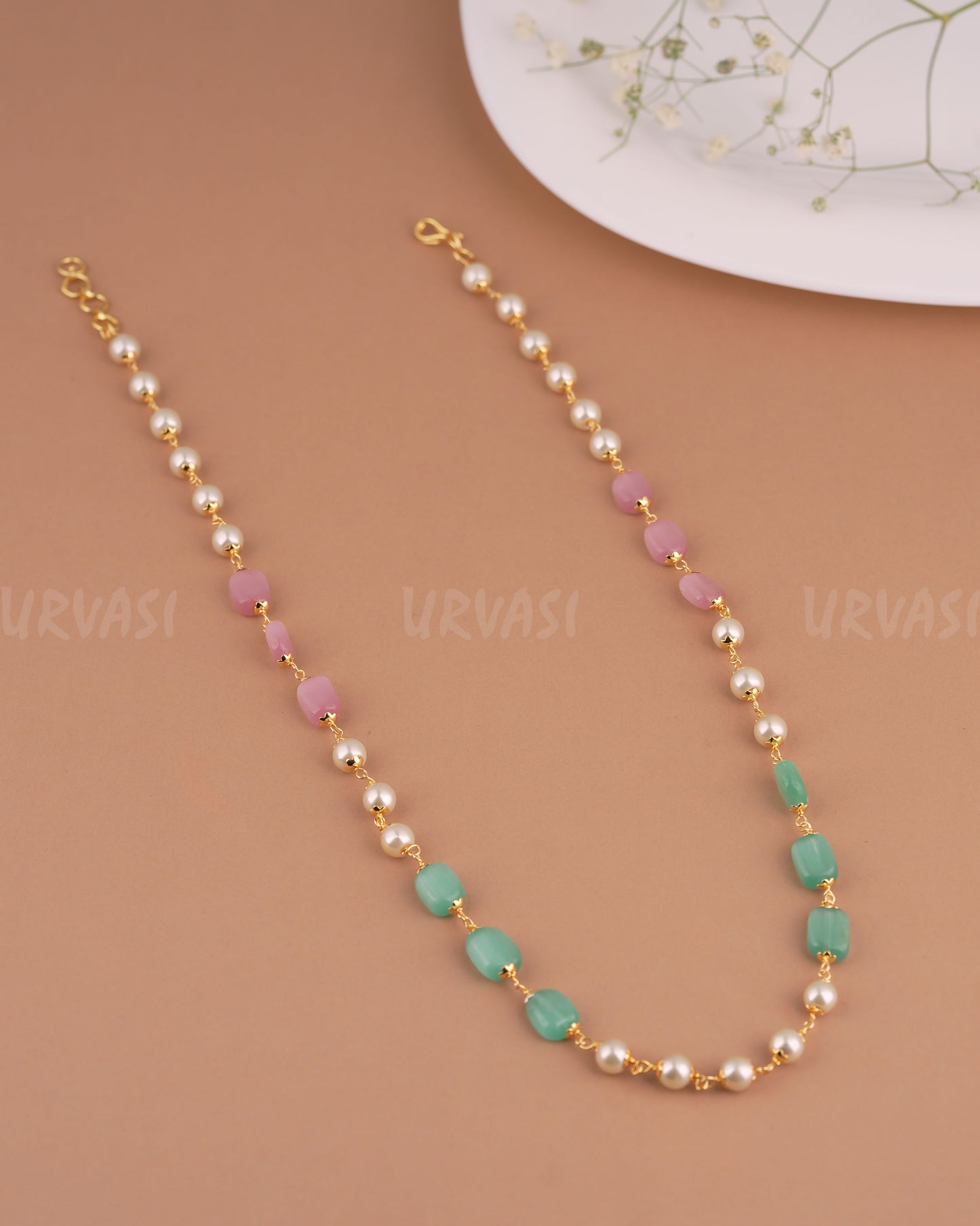 Gold-Toned One-Layer Long Mala Ma 128