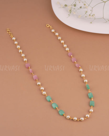 Gold-Toned One-Layer Long Mala Ma 128