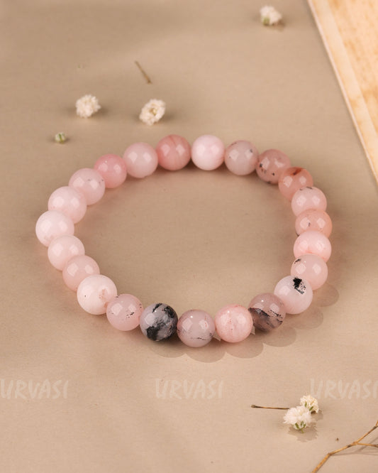 Hand-made Pink Opal Bracelet BR 113