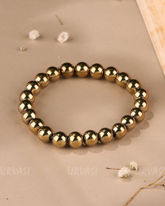 Hand-Made Hematite Beaded Bracelet BR 107