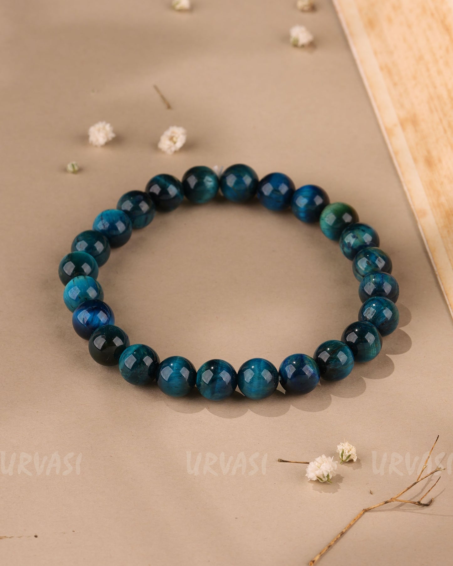 Hand-Made Blue Tiger's Eye Bracelet BR 105