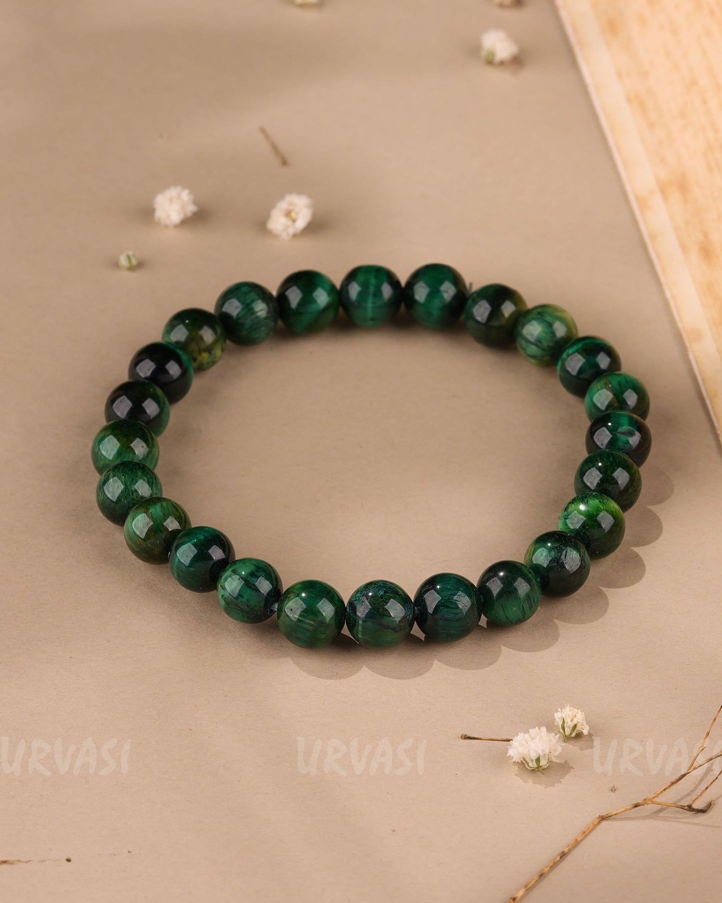 Hand-Made Green TigerEye Bracelet BR 104