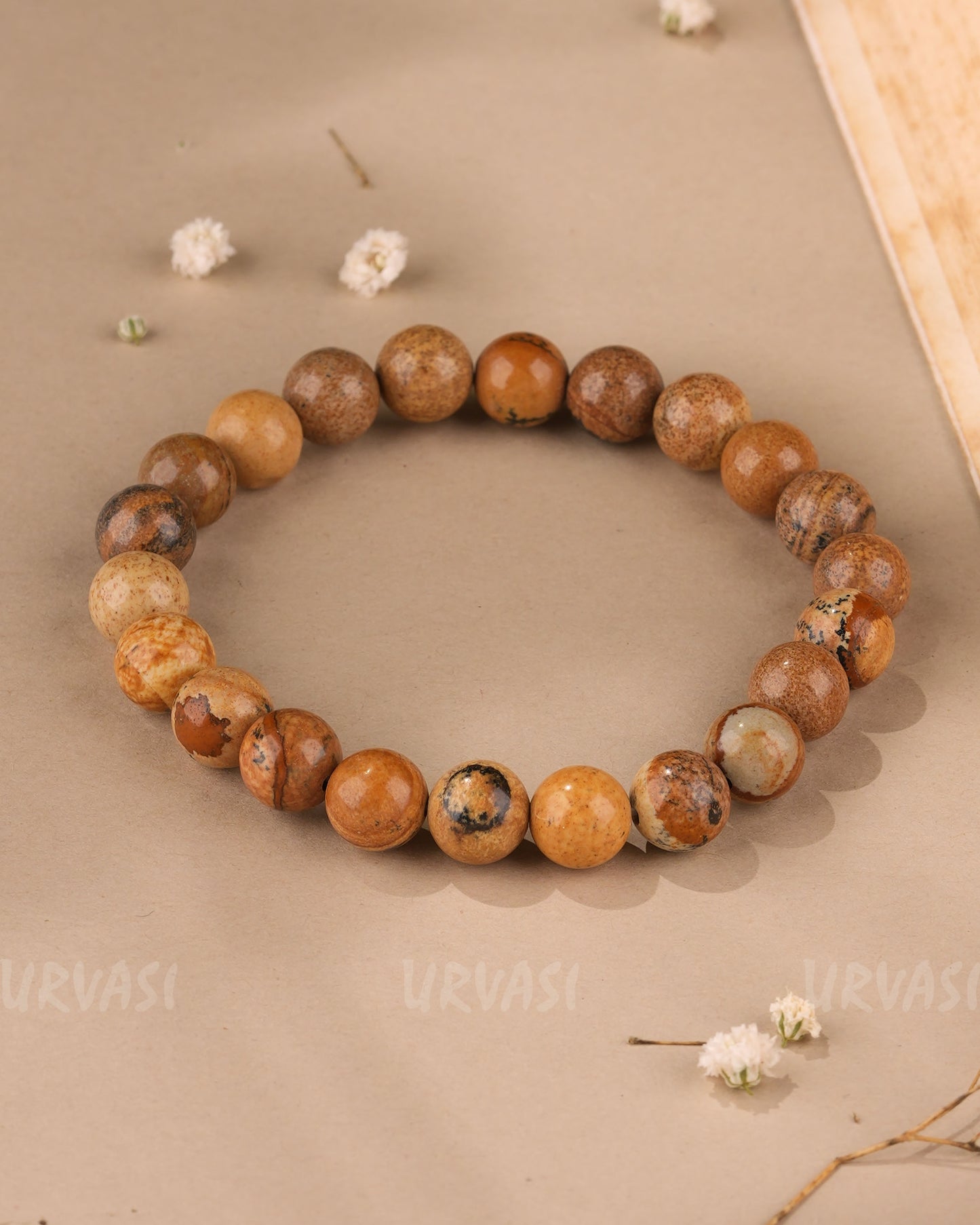 Matte Polish Hand-Made Jasper Bracelet BR 102