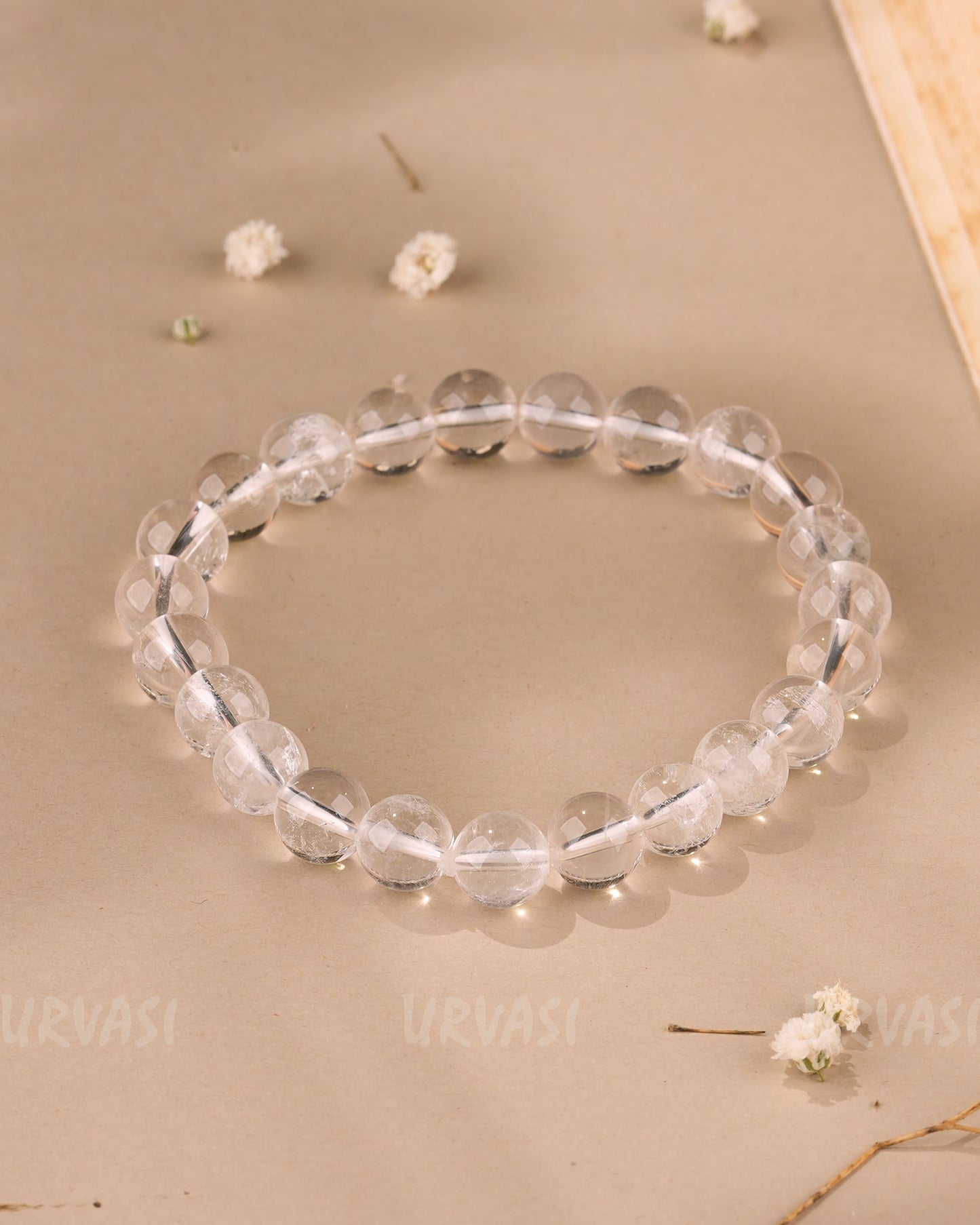 Hand-Made Clear Quartz Bracelet  BR 129