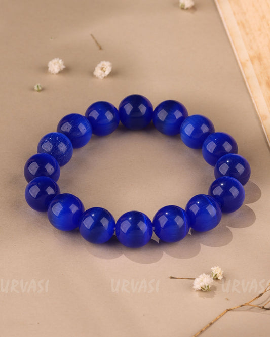 Hand-Made Blue Agate Bracelet BR 98
