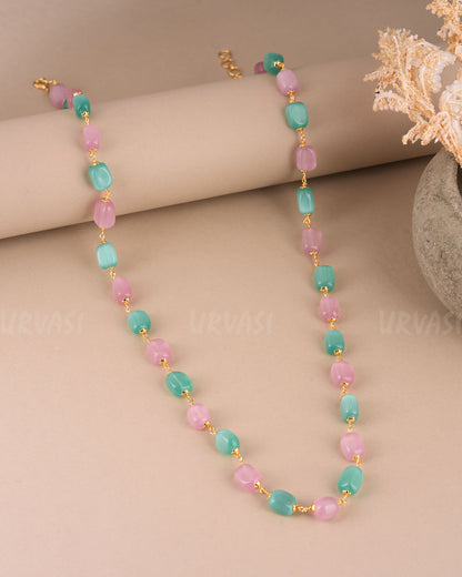 Gold-Toned Beaded Pearl Mala MA 132