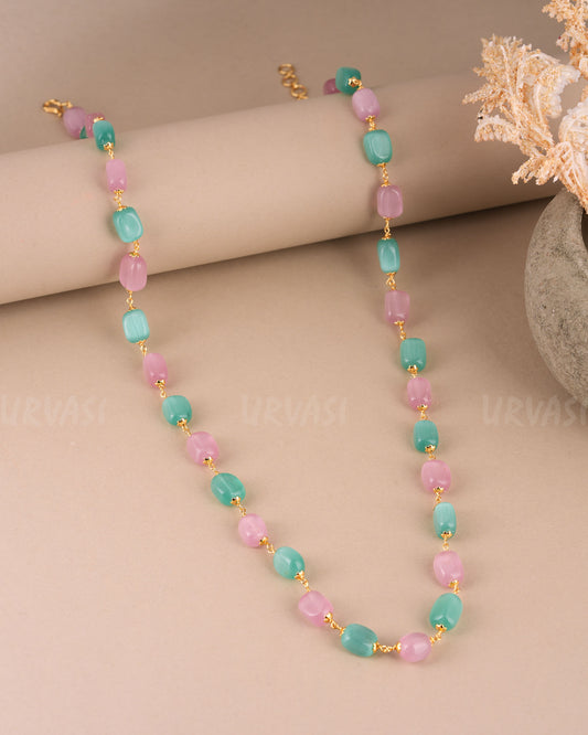 Gold-Toned Beaded Pearl Mala MA 132