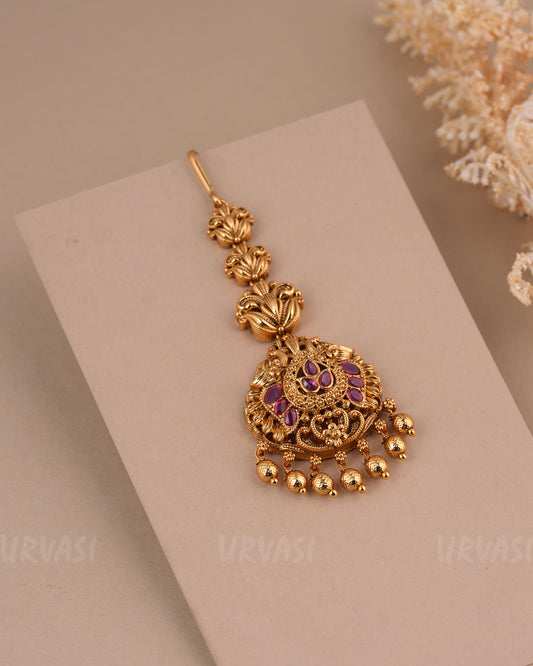 Gold-Toned Floral Non-Idol Chutty CH 160