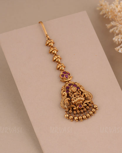 Gold-Toned  Lakshmi Floral Chutty CH 154