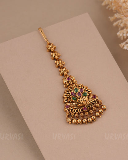 Gold-Toned Non-Idol Floral Chutty CH 157