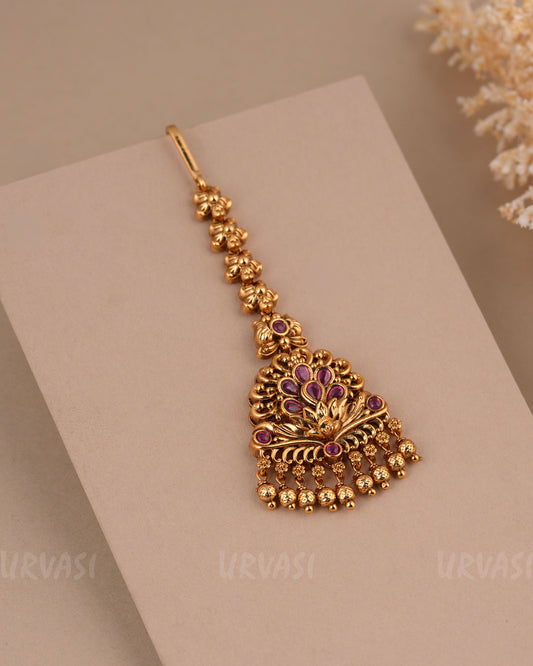 Gold-Toned Non-Idol Floral Chutty CH 157