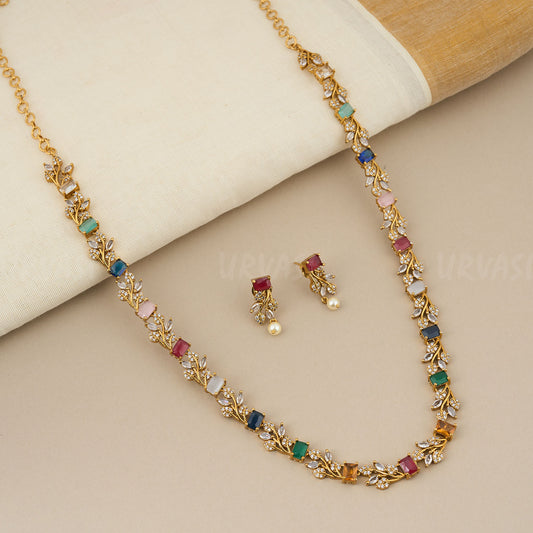 AD Vine Latest Long Necklace 373
