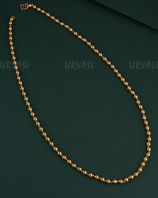 Gold-Toned Beaded Long Mala Ma 146