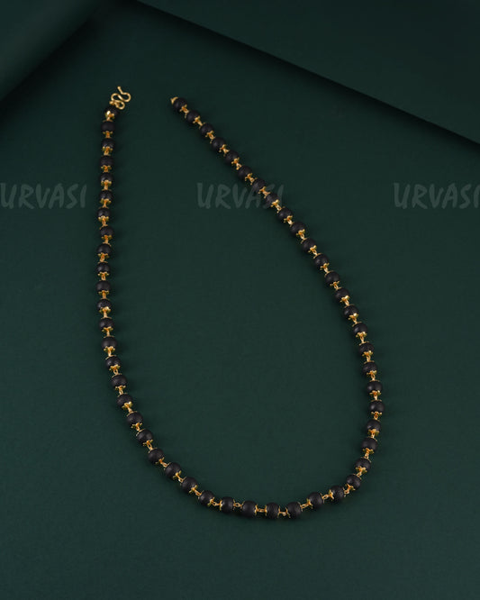 Gold-Toned Karungali Panchaloha Mala Ma 149