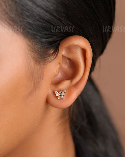 Minimal Buttler-Fly Designed Earrings ER 275