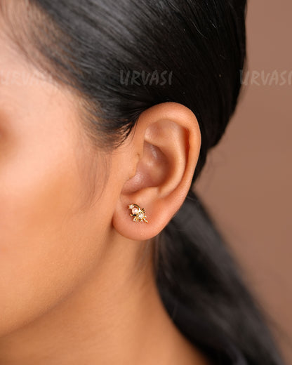 Minimal Stone-Stud Earrings ER 342