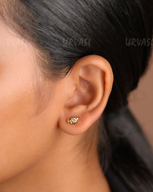 Minimal Bird  Designed Stud Earrings ER 426
