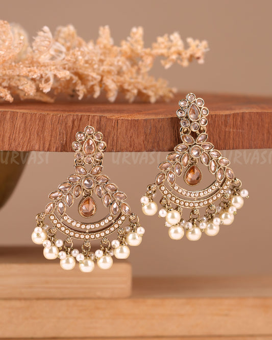 Mehendi Polish Floral Tear-Drop Earrings  ER 703