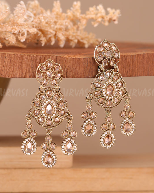 Mehendi Polish Tear-Drop Designed Earrings ER 712