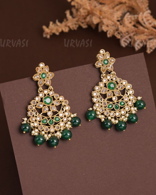 Mehendi Polish Floral Hanging Earrings ER 936