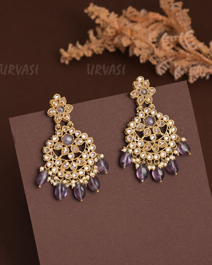 Mehendi Polish Floral Hanging Earrings ER 936