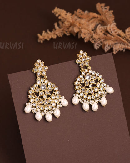 Mehendi Polish Floral Hanging Earrings ER 936