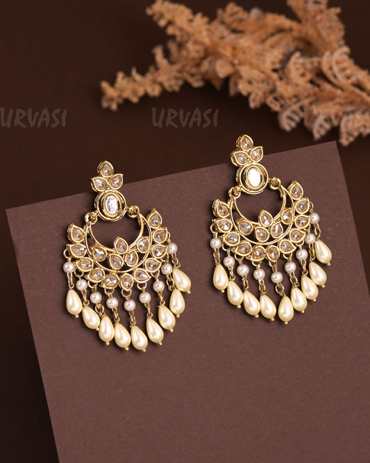 Mehendi Polish Floral Bead Hanging Earrings  ER 942