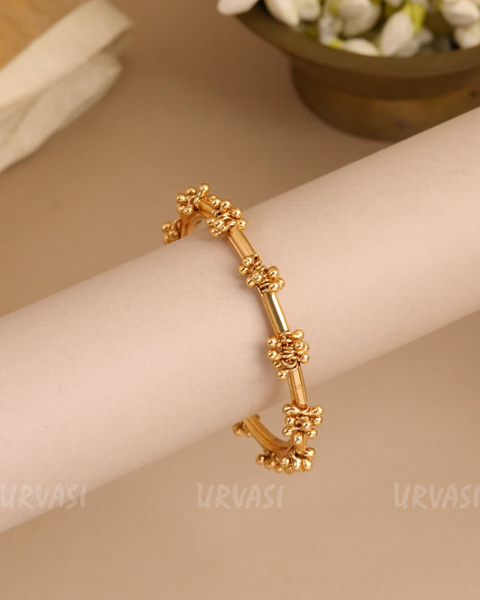 Gold-Toned Gunghroo Beaded Bangles BA 451
