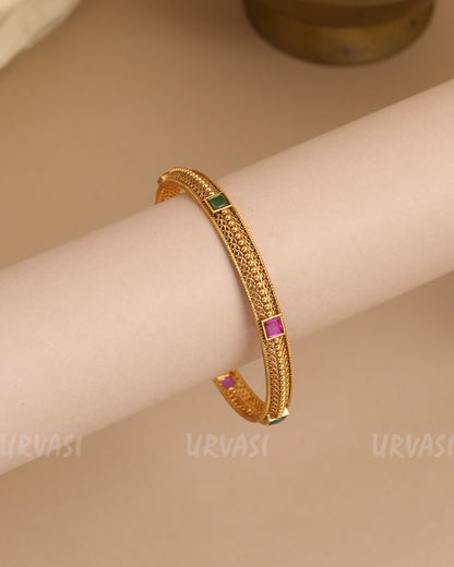 Gold-Toned Non-Idol Stone-Studded Bangles BA 455