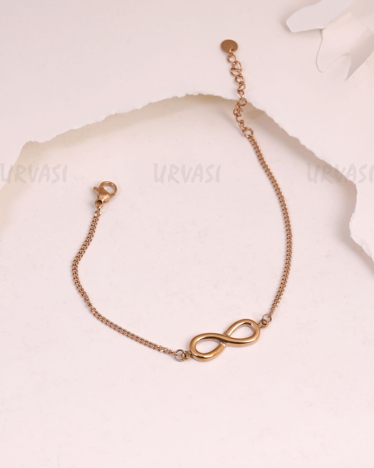 Rose-Gold Polish Infinity Designed Bracelets  BR 145