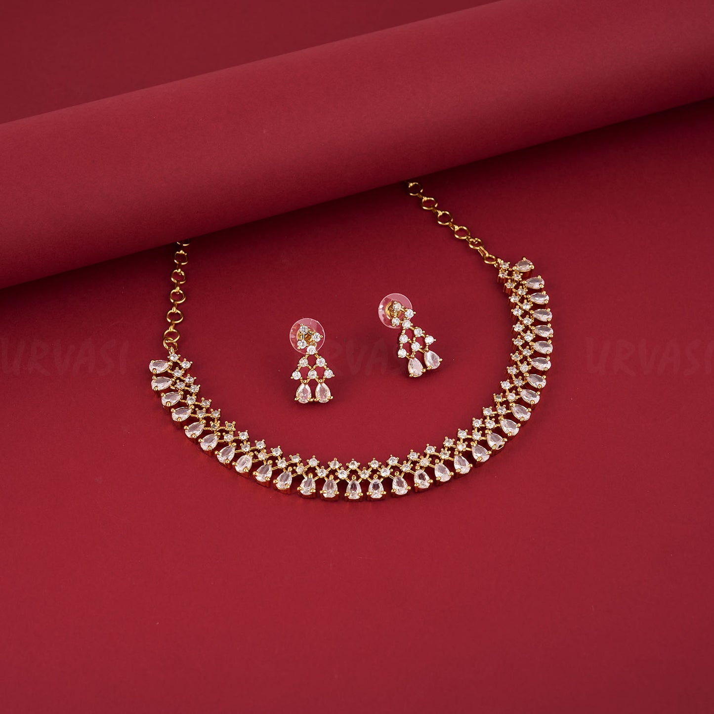 Raindrop AD Stone Necklace 453