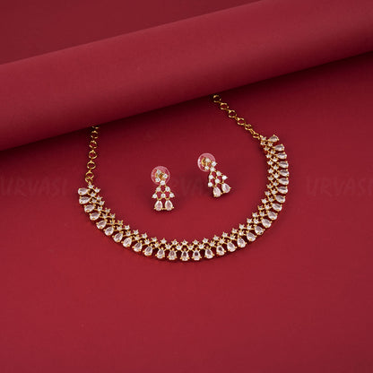 Raindrop AD Stone Necklace 453