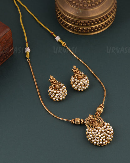 Gold-Toned  Krishna Ghungroo Long Necklace 1667