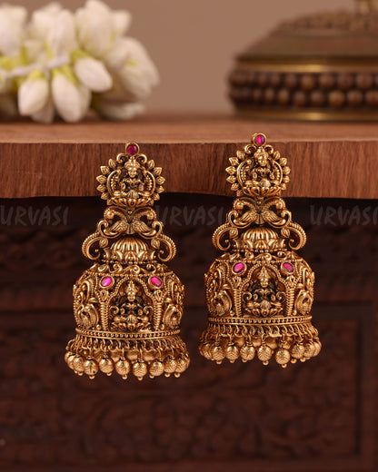 Premium Traditional Peacock Lakshmi Earring ER 1016