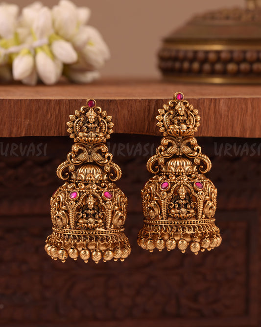 Premium Traditional Peacock Lakshmi Earring ER 1016