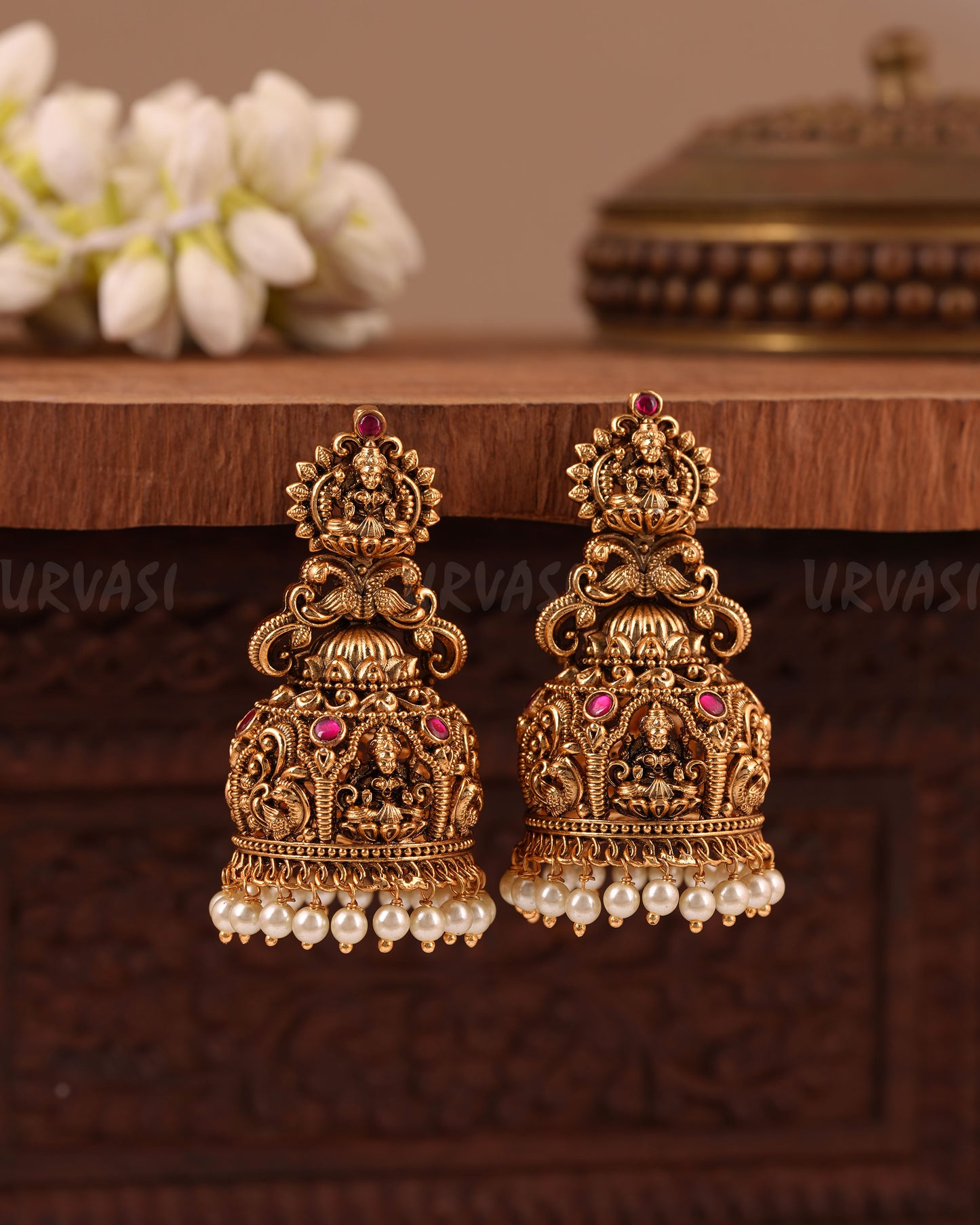 Premium Traditional Peacock Lakshmi Earring ER 1016