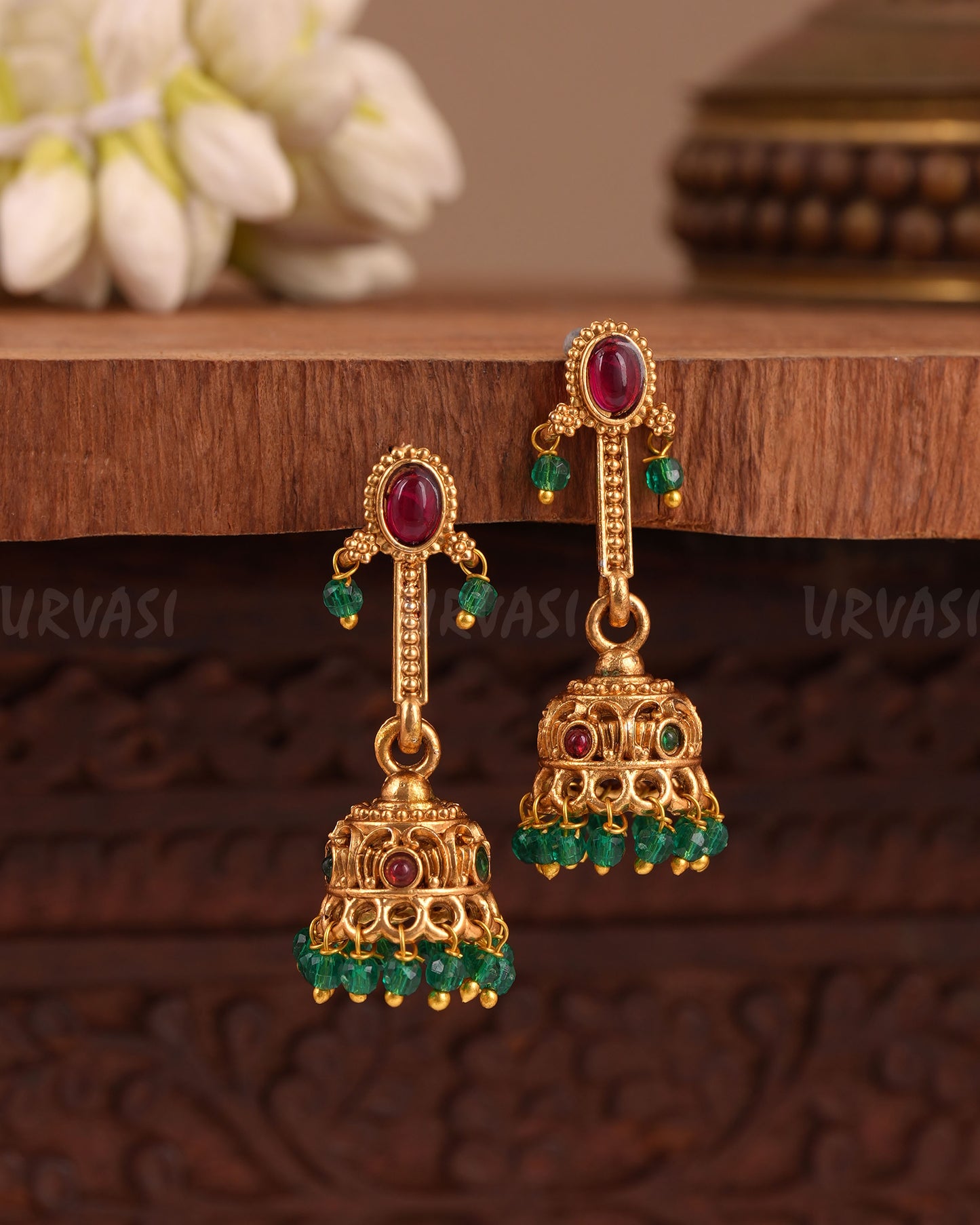 Gold-Toned Long Hanging Earring ER 1049