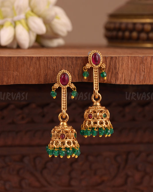 Gold-Toned Long Hanging Earring ER 1049