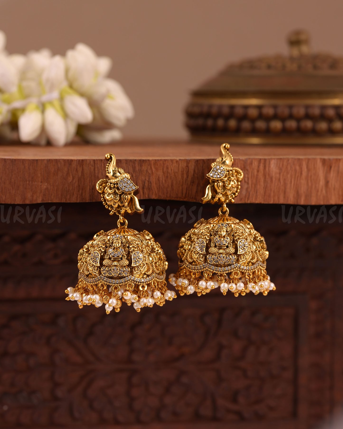 Premium Traditional Peacock Lakshmi Earring  ER 1009