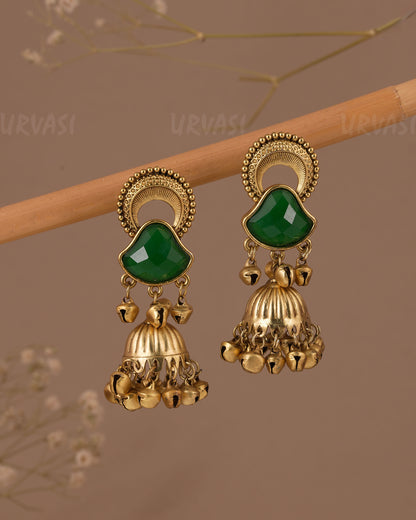 Gold-Toned Chandbali   Earring  ER 1084
