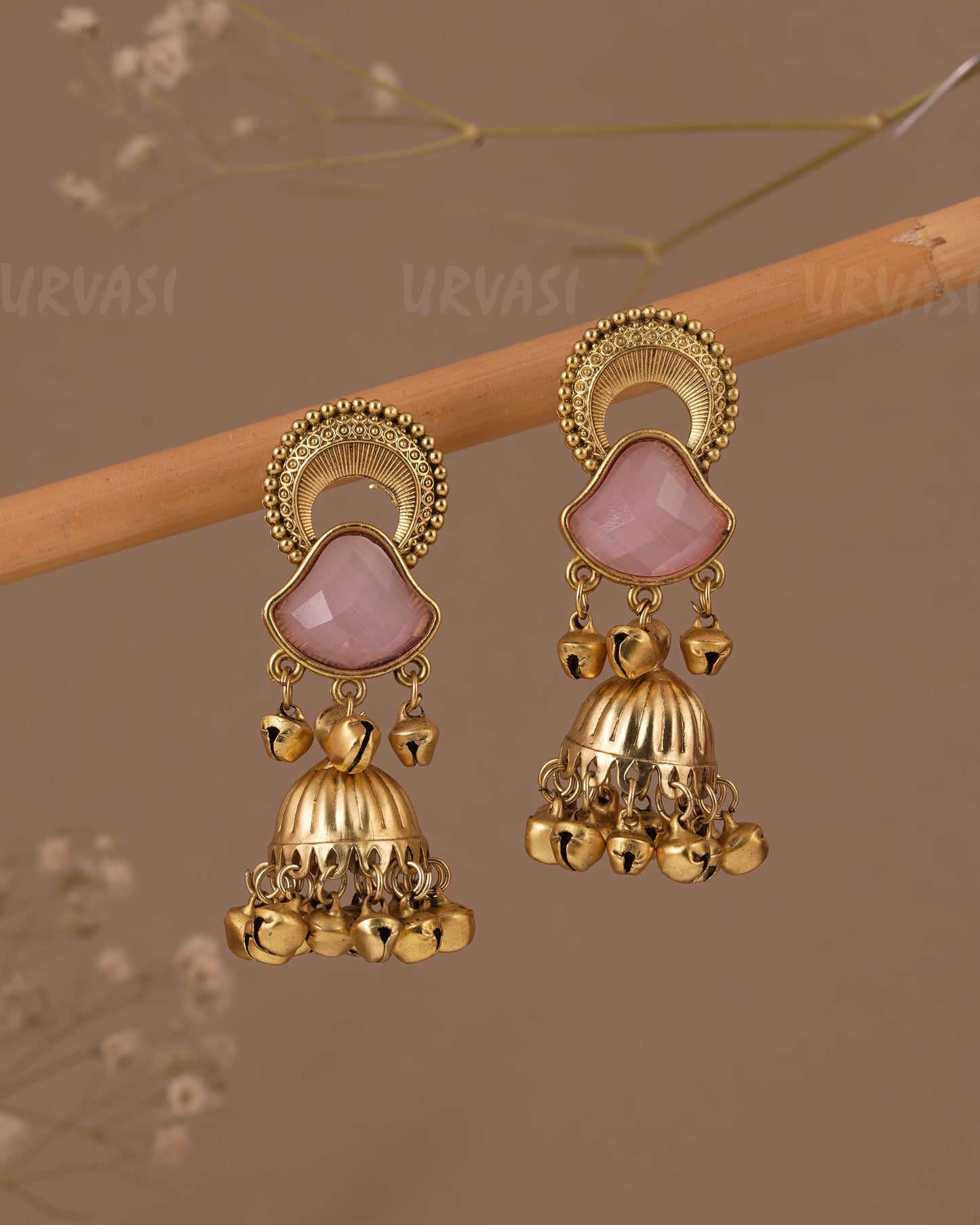 Gold-Toned Chandbali   Earring  ER 1084