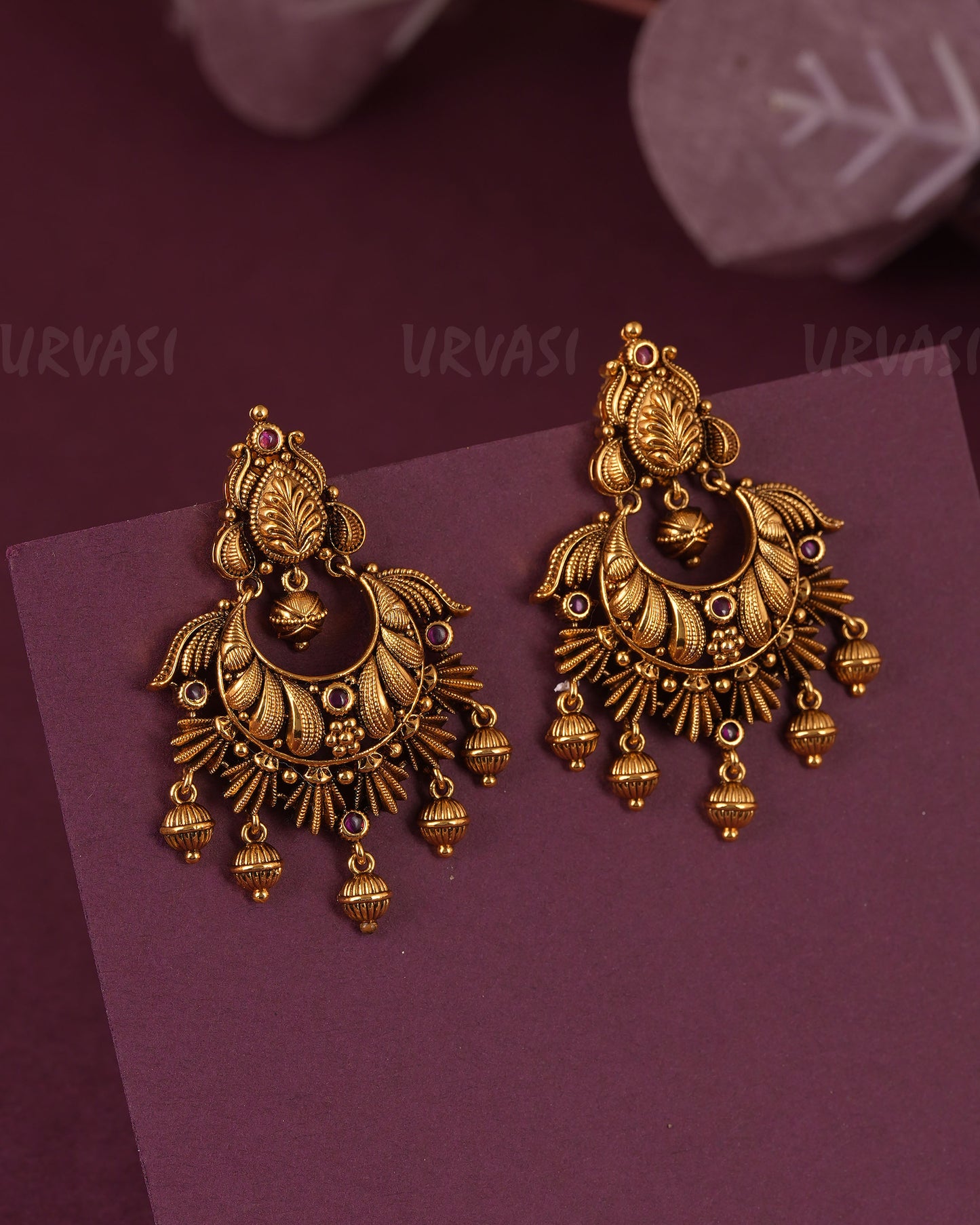Gold-Toned Traditional Earring ER 1119