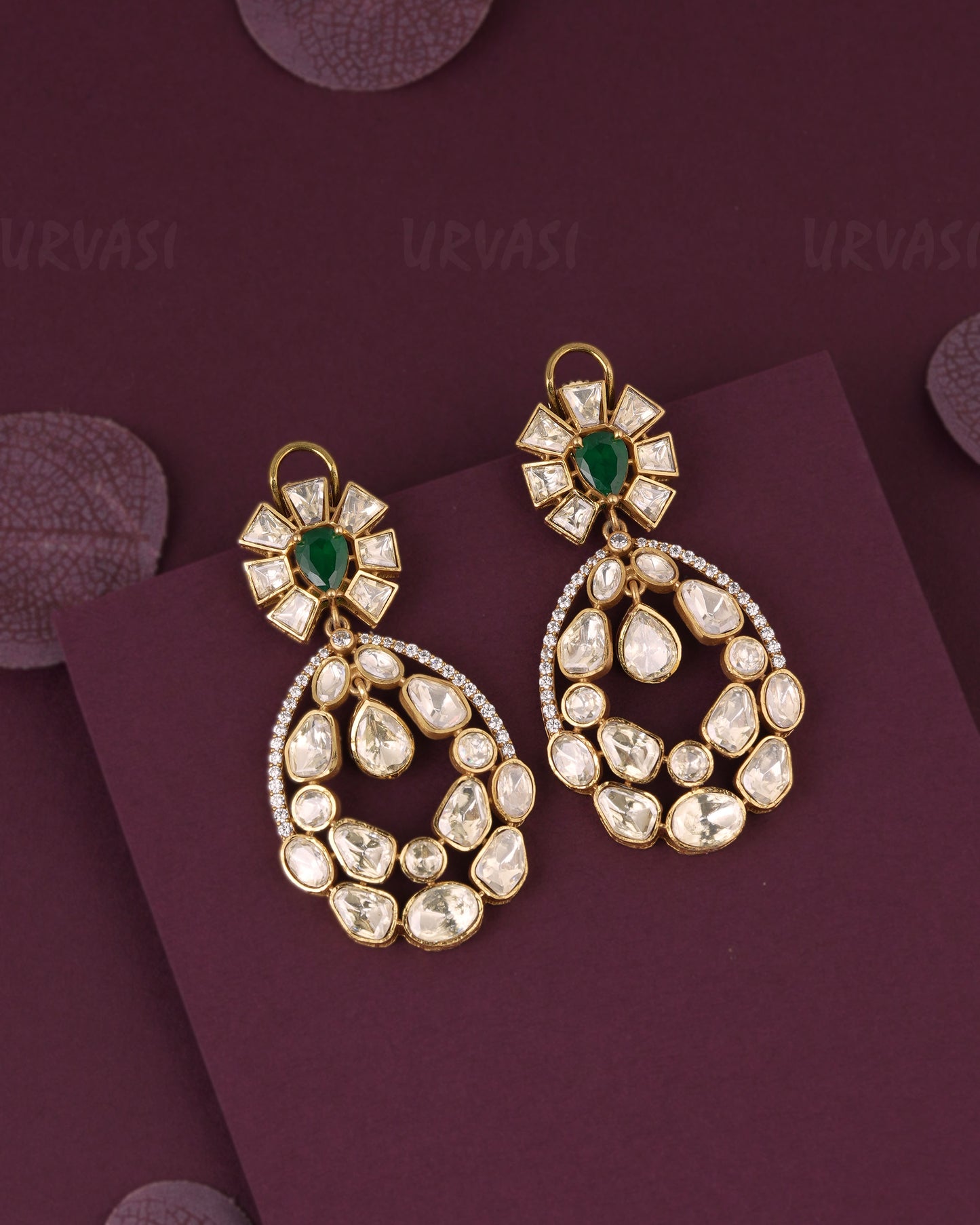 Premium  Kundan Polki Earring ER 1164