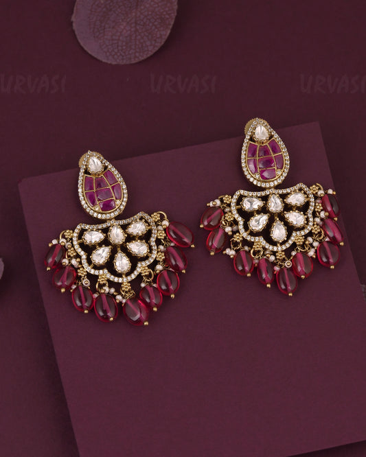 Gold-Toned Chandbali  Earring ER 1226
