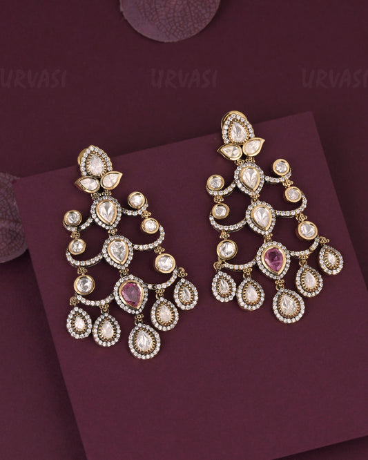 Gold-Toned Lear  Earring ER 1228