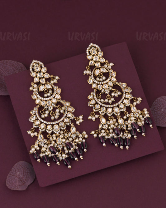 Premium Chandbali Pearl Drop Earring ER 1169