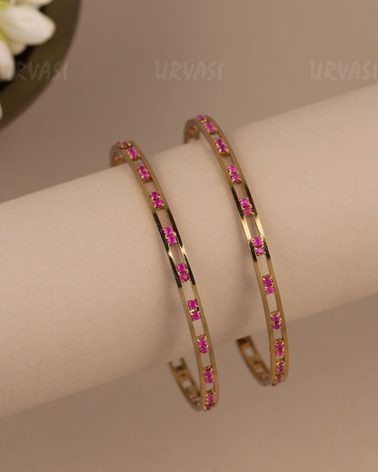 Mehendi-Polish  Cluster-Set  Bangles (Set of Two) BA 474